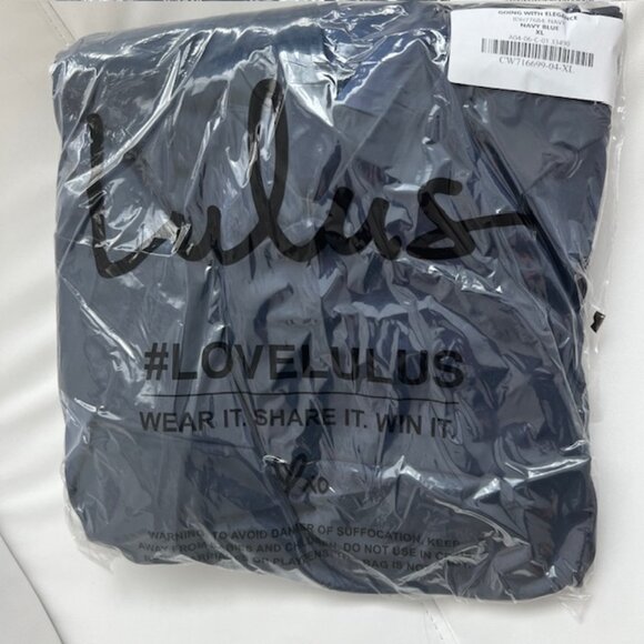 Lulu's Elegant Navy Blue Tiered Dress - Picture 4 of 4